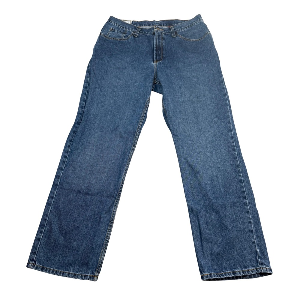 Stetson 1520 Standard Straight Leg Mens Blue Denim Jeans 36x32 (Fits 34x30)